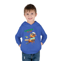 Living the Life Bear Toddler Hoodie, Funny Kids Clothing, Cute Bear with Cocktail Graphic Sweatshirt, Unique Toddler Gift, Cozy Hoody
