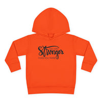 You Are Stronger Than You Think Toddler Sweatshirt, Motivational Toddler Pullover, Positive Quote Kids Gift, Cute Daily Affirmation Crewneck
