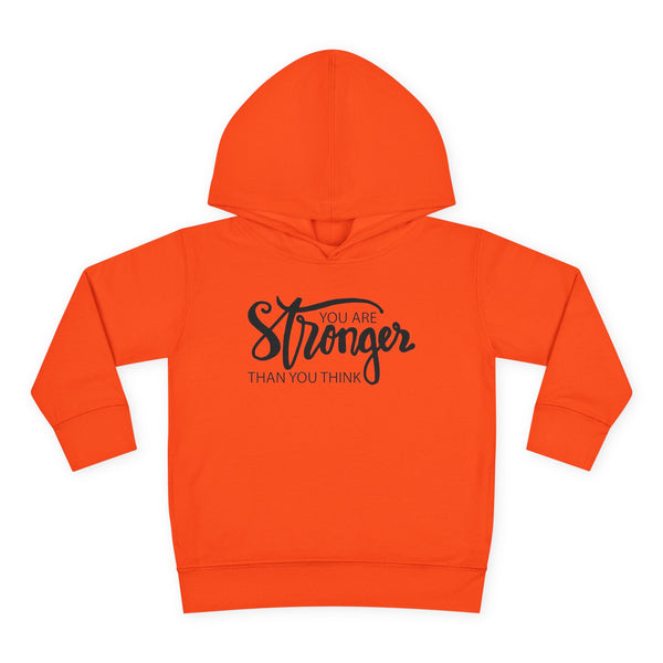 You Are Stronger Than You Think Toddler Sweatshirt, Motivational Toddler Pullover, Positive Quote Kids Gift, Cute Daily Affirmation Crewneck