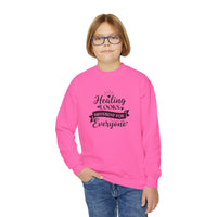 Healing Looks Different for Everyone Youth Crewneck Sweatshirt,Mental Health Awareness, Self Care Wear Young Adult , Kind Words Cozy Sweater