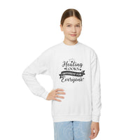 Healing Looks Different for Everyone Youth Crewneck Sweatshirt,Mental Health Awareness, Self Care Wear Young Adult , Kind Words Cozy Sweater
