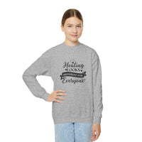 Healing Looks Different for Everyone Youth Crewneck Sweatshirt,Mental Health Awareness, Self Care Wear Young Adult , Kind Words Cozy Sweater