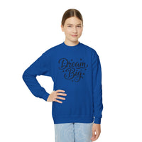 Dream Big Youth Sweatshirt, Inspirational Youth Crewneck, Aesthetic Teen Pullover, Trendy Gen Z Inspirational Gift, Cute typography sweater