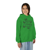 Difficult Roads Hoodie, Resilience Youth Sweatshirt, Inspiring Young Adult Pullover, Cute Hopeful Hoody, butterfly inspirational sweatshirt