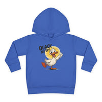 Quack Me Up Duck Toddler Hoodie, Funny Kids Clothing, Cute Cartoon Duck Graphic Sweatshirt, Unique Toddler Gift, Cozy Animal Hoody for Kids