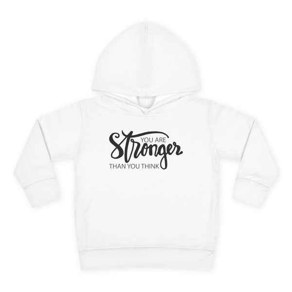 You Are Stronger Than You Think Toddler Sweatshirt, Motivational Toddler Pullover, Positive Quote Kids Gift, Cute Daily Affirmation Crewneck