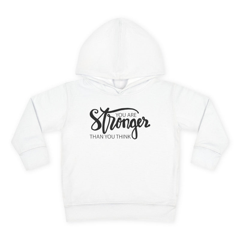 You Are Stronger Than You Think Toddler Sweatshirt, Motivational Toddler Pullover, Positive Quote Kids Gift, Cute Daily Affirmation Crewneck