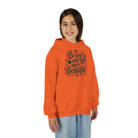Be Your Own Kind of Beautiful Youth Hoodie, Butterfly Script Inspirational, Inspiring Young Adult Pullover, Body Positive Aesthetic Gift