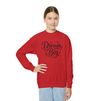Dream Big Youth Sweatshirt, Inspirational Youth Crewneck, Aesthetic Teen Pullover, Trendy Gen Z Inspirational Gift, Cute typography sweater