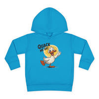Quack Me Up Duck Toddler Hoodie, Funny Kids Clothing, Cute Cartoon Duck Graphic Sweatshirt, Unique Toddler Gift, Cozy Animal Hoody for Kids