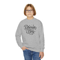 Dream Big Youth Sweatshirt, Inspirational Youth Crewneck, Aesthetic Teen Pullover, Trendy Gen Z Inspirational Gift, Cute typography sweater