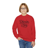 Dream Big Youth Sweatshirt, Inspirational Youth Crewneck, Aesthetic Teen Pullover, Trendy Gen Z Inspirational Gift, Cute typography sweater