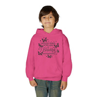 Difficult Roads Hoodie, Resilience Youth Sweatshirt, Inspiring Young Adult Pullover, Cute Hopeful Hoody, butterfly inspirational sweatshirt