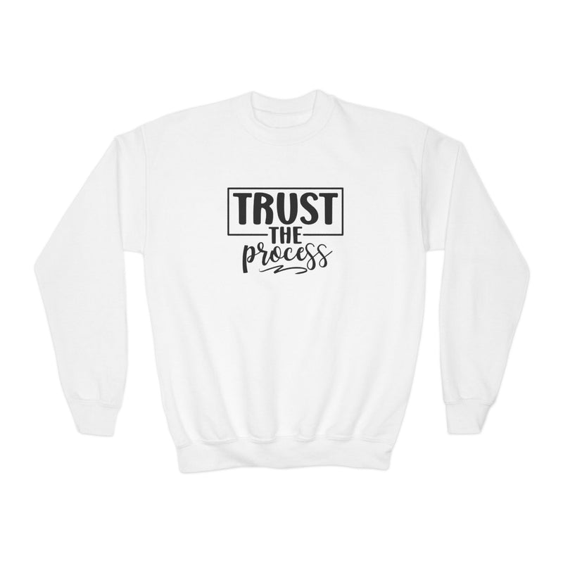 Trust The Process Sweatshirt, Motivational Youth Crewneck,Inspiring Young Adult Pullover,Student Athlete Gift, Positive Mindset Cozy Sweater