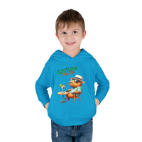 Living the Life Bear Toddler Hoodie, Funny Kids Clothing, Cute Bear with Cocktail Graphic Sweatshirt, Unique Toddler Gift, Cozy Hoody