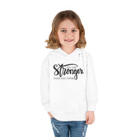 You Are Stronger Than You Think Toddler Sweatshirt, Motivational Toddler Pullover, Positive Quote Kids Gift, Cute Daily Affirmation Crewneck