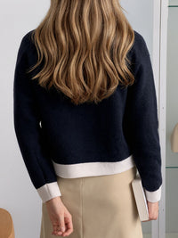 Contrast Trim Button Up Cardigan – Trendsi – view 9