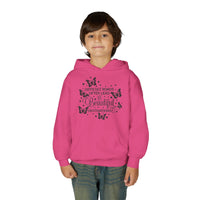 Difficult Roads Hoodie, Resilience Youth Sweatshirt, Inspiring Young Adult Pullover, Cute Hopeful Hoody, butterfly inspirational sweatshirt - BlessingsTray