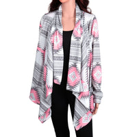 Women Open Front Cardigan Long Sleeve Shawl Neck Breathable Cardigan Well Collection - BlessingsTray